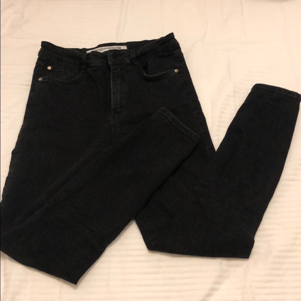 Zara TRF black supper skinny ankle jeans us6